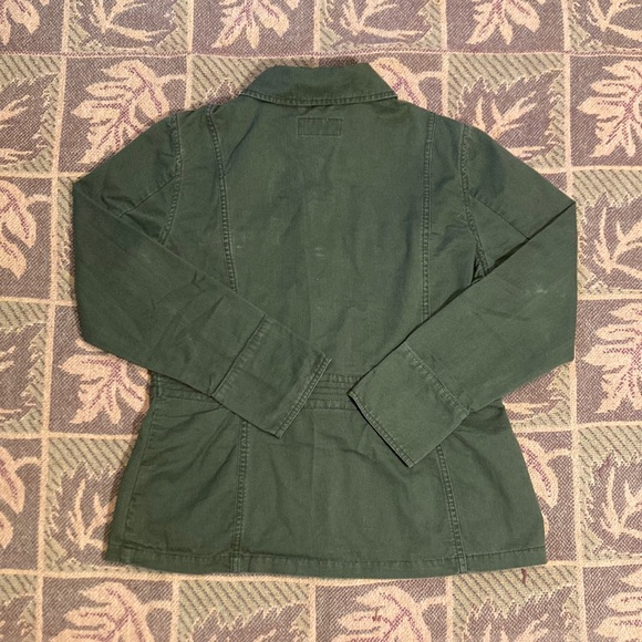 Military Green Route 66 Button Up Jacket - Picture 2 of 6